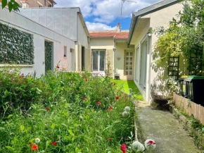 Belle maison, jardin, 15 min Paris centre